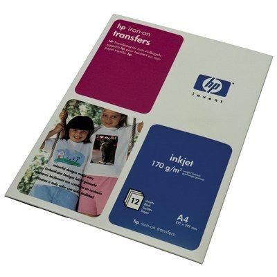 HP Iron-on transfers thermical 170g/m2 A4 12 sheets 1-pack