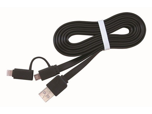 Gembird CC-USB2-AMLM2-1M kabel USB do 8-pin/Micro ładowanie transmisja (Iphone 5/6/7/8/X) 1m