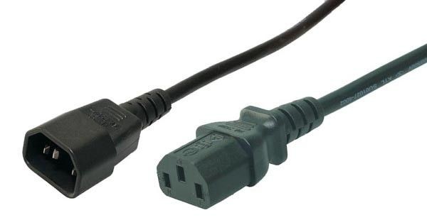 LogiLink Przedłużacz kabla zasilającego CP091 IEC 60320 VDE czarny 1,8m