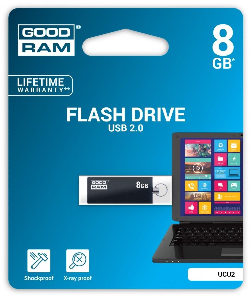 GoodRam Pendrive UCU2 8GB USB 2.0 Black