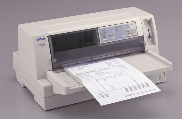 Epson LQ-680 Pro A4 PAR 24 pin dot matrix printer 360x360dpi 64KB s/w 413 char/sec