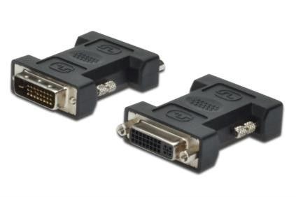 Assmann Adapter DVI-D DualLink WQXGA 30Hz Typ DVI-D (24+1)/DVI-I (24+5) M/Ż Czarny
