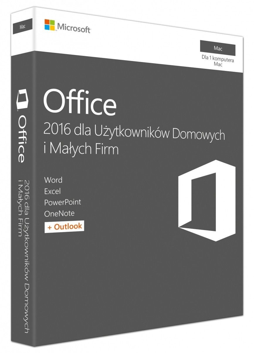 Microsoft Office Mac Home Business 2016 English Medialess P2