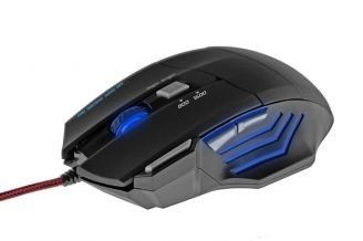Media-Tech MEDIATECH MT1115 COBRA PRO - Myszka optyczna dla graczy, 800/1600/2400/3200dpi, led