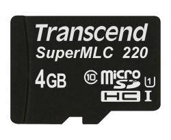 Transcend TS4GUSD220I karta pamięci SuperMLC SDHC 4GB UHS-I 85/65 MB/s