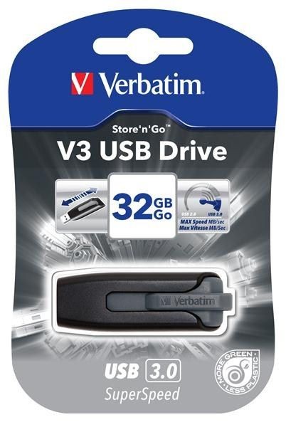 Verbatim Pendrive V3 USB 3.0 Drive 64GB czarny
