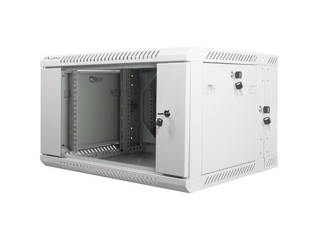 Lanberg WF02-6606-10S szafa wisząca dwusekcyjna rack 19 6U 600x600mm szara