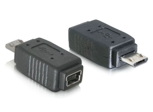 DeLOCK Adapter USB Mini(F)->USB Micro(M)+Nikiel