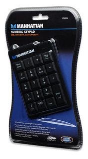 Manhattan 176354 Klawiatura numeryczna Ultra Slim USB czarna