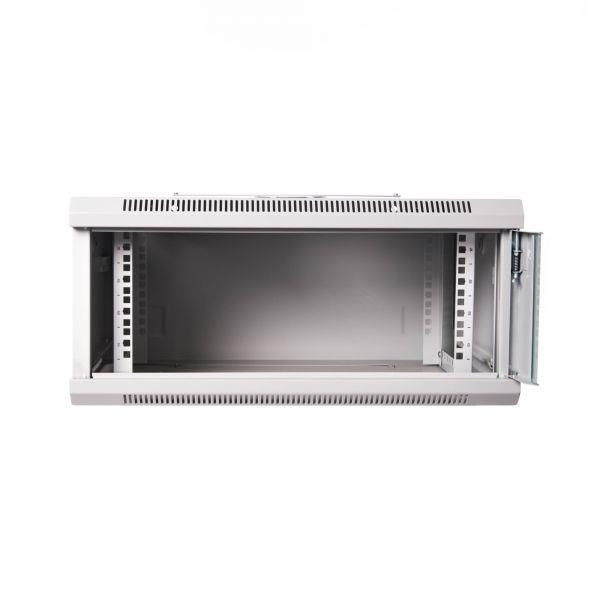 Digitus Szafa wisząca jednosekcyjna 19 4U 279/600/450mm, drzwi metalowe, szara (RAL7035), zmontowana