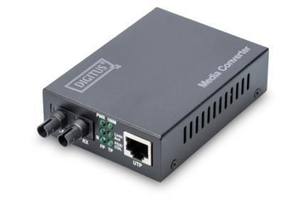 Digitus DN-82010-1 konwerter Fast Ethernet 10/100BaseTX(RJ45) / 10/100BaseFX MM ST Duplex,
