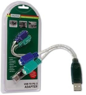 Digitus Konwerter/Adapter USB do PS/2 2x Mini-Din 6/Ż, USB A/M