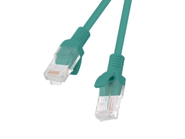 Lanberg PCU5-10CC-0025-G Patchcord RJ45, kat. 5e, UTP, 0.25m, zielony