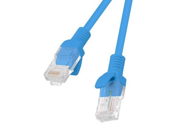 Lanberg PCU5-10CC-0050-B Patchcord RJ45, kat. 5e, UTP, 0.5m, niebieski