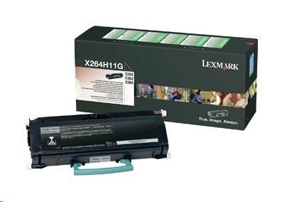Lexmark černý toner pro X264, X363, X364 z programu Return (9 000 stran)