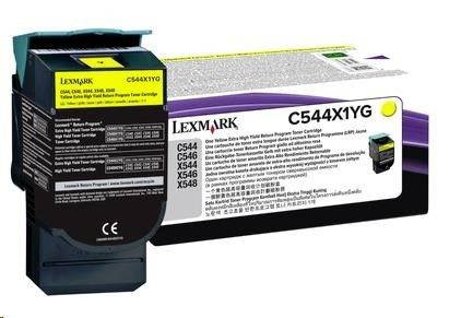 Lexmark RET. PROGR. TONER CARTR.YELLOW/YELLOW 4K PGS F/ C544/ X544