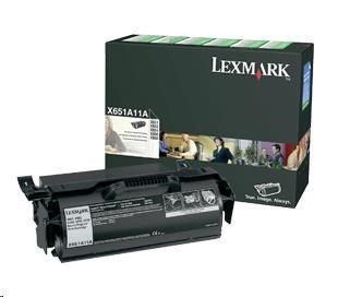 Lexmark černý toner pro X651, X652, X654, X656, X658, (7 000 stran)