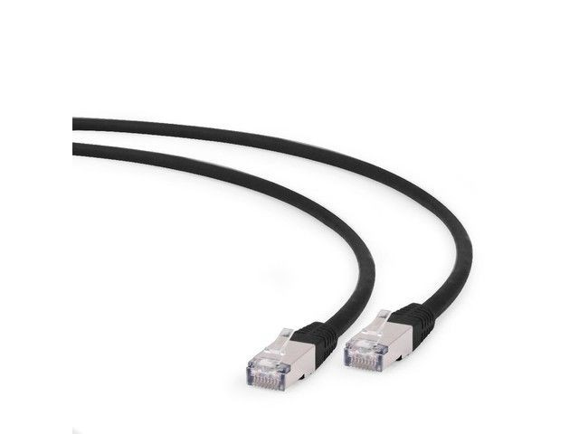 Gembird PP6A-LSZHCU-BK-1.5M patchcord RJ45, kat. 6A, SFTP, LSZH, 1.5m, czarny