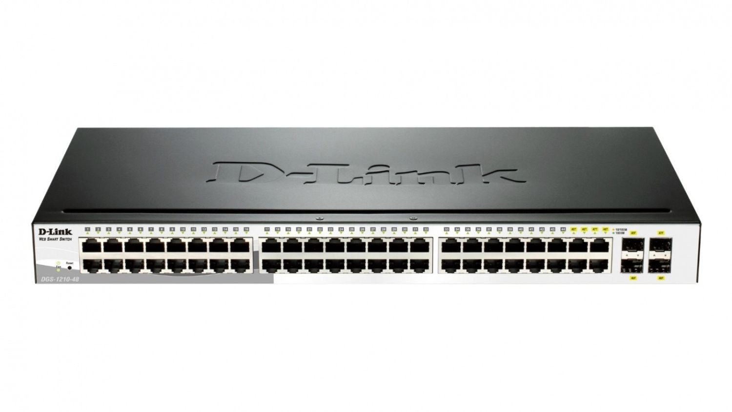 D-Link Switch zarządzalny DGS-1210-48 SMART switch L2 44x1GbE 4xCombo Metal Rack 19''
