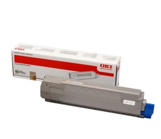 OKI 44643001 Toner yellow 7300str C801/C821