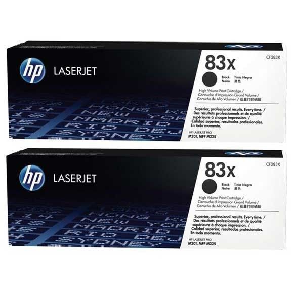 HP 83X Original LaserJet Toner Cartridges Black High Yield (2-pack)