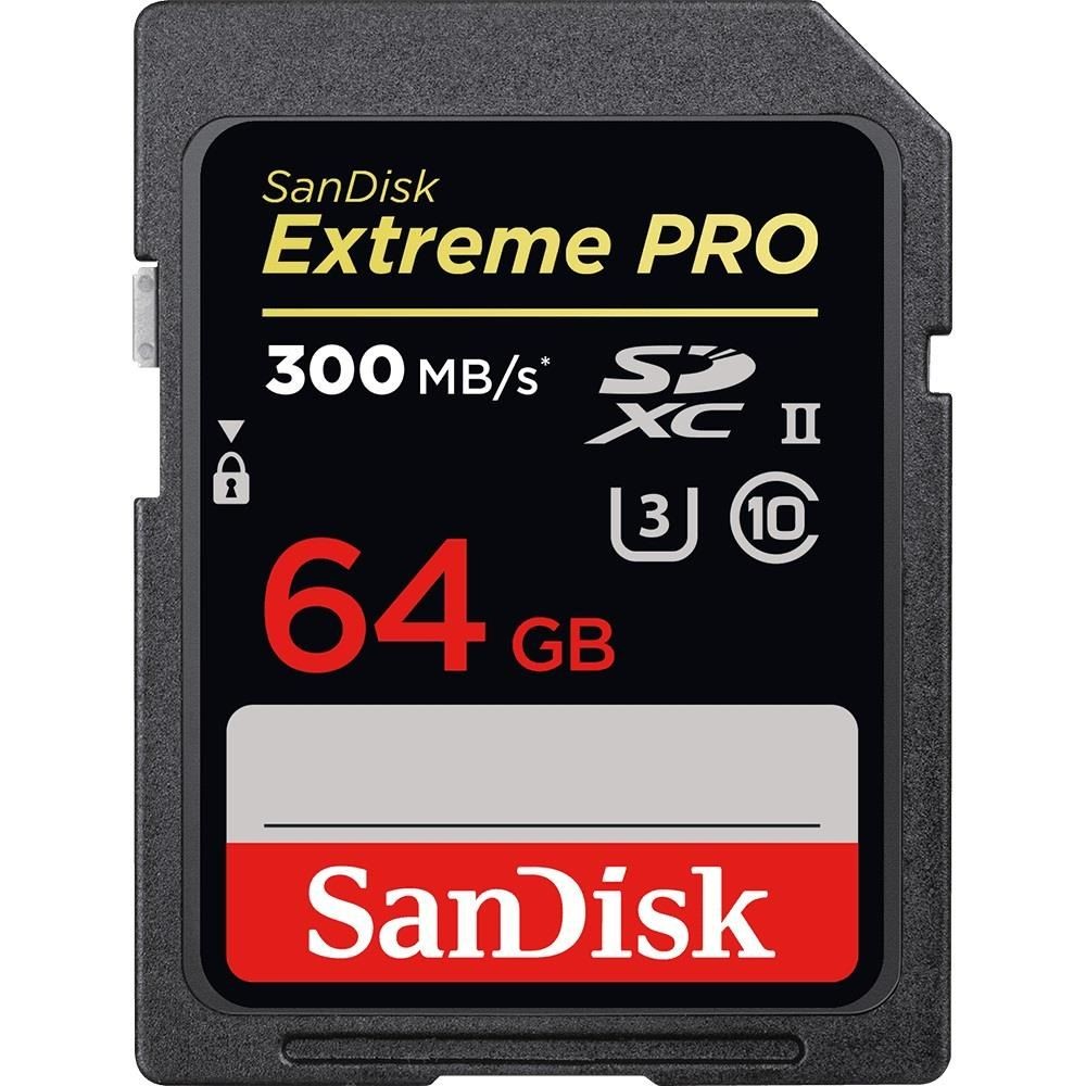 SanDisk Karta pamięci SDXC Extreme PRO 64GB 300/260 MB/s UHS-II