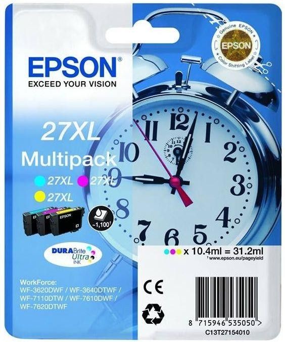Epson C13T27154012 Tusz T2715 C/M/Y 3-color 27XL DURABrite 31.2 ml