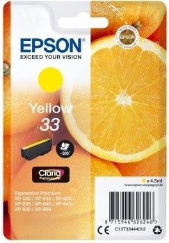 Epson C13T33444012 Tusz Premium Singlepack yellow 33