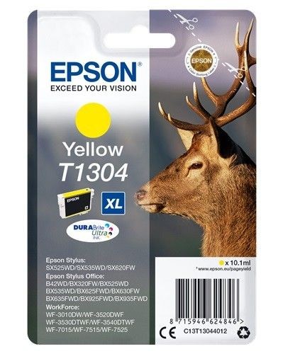 Epson C13T13044012 Tusz T1304 yellow Stylus SX525WD/BX305F/BX320FW/BX625FWD