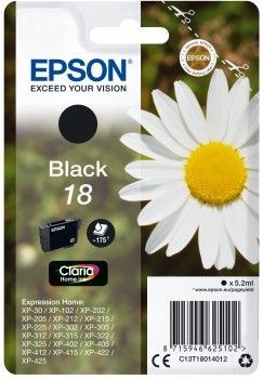 Epson C13T18014012 Tusz T1801 black 5,2 ml XP-102/202/205/302/305/402/405/405WH