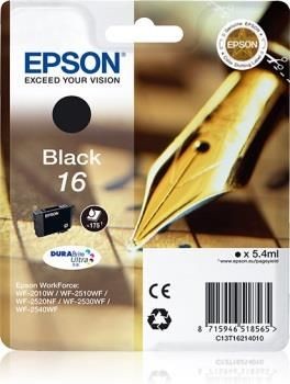 Epson C13T16214012 Tusz T1621 black DURABrite 5.4ml WF-2010/25x0