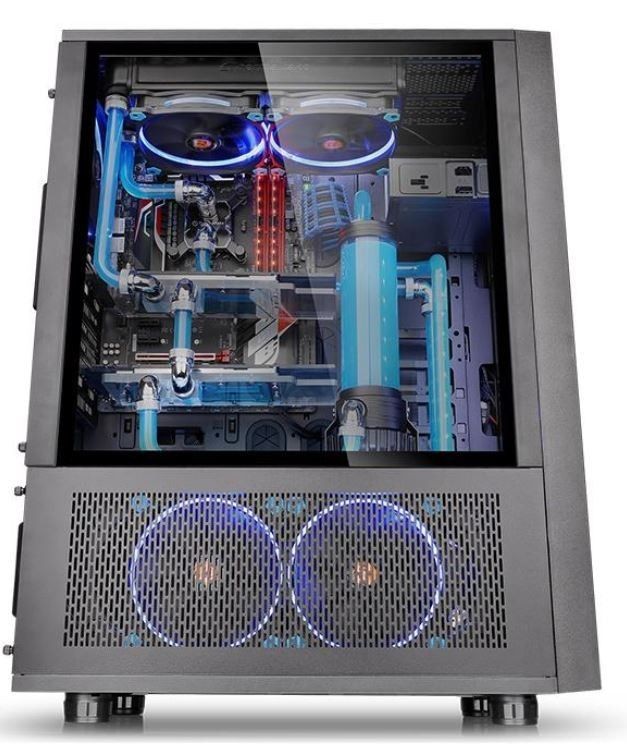 Thermaltake Core X71 Full Tower USB3.0 Tempered Glass - Black