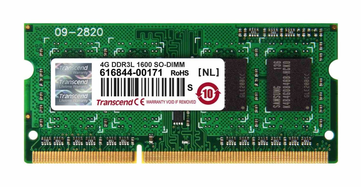 Transcend TS512MSK64W6H SODIMM 4GB 1600MHz DDR3L CL11