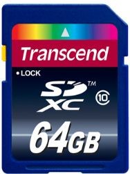 Transcend SHDXCard 64GB SDcard 2.0 SDHC highspeed class 10