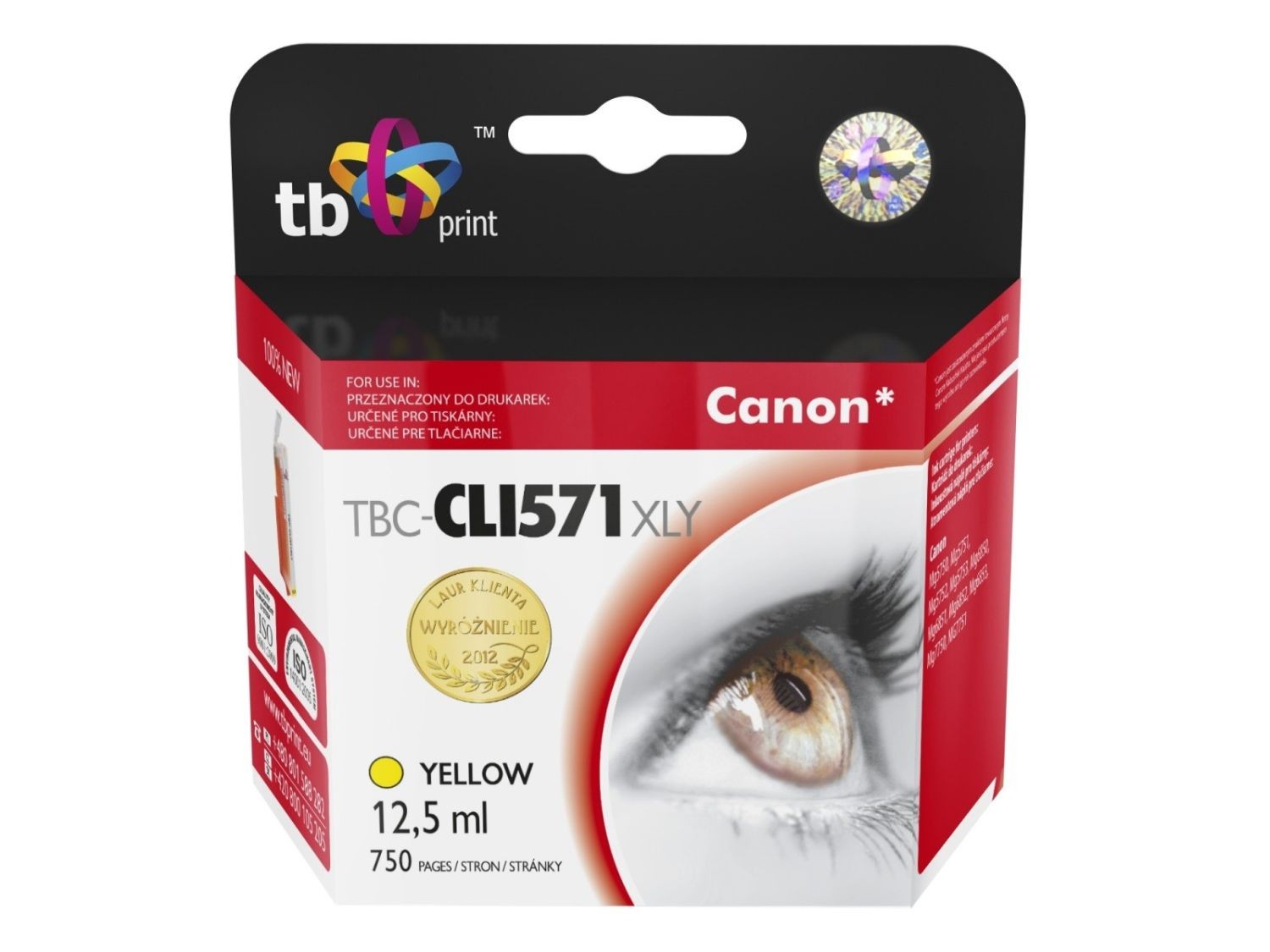 TB Print Tusz do Canon CLI-571XL TBC-CLI571XLY YE 100% nowy