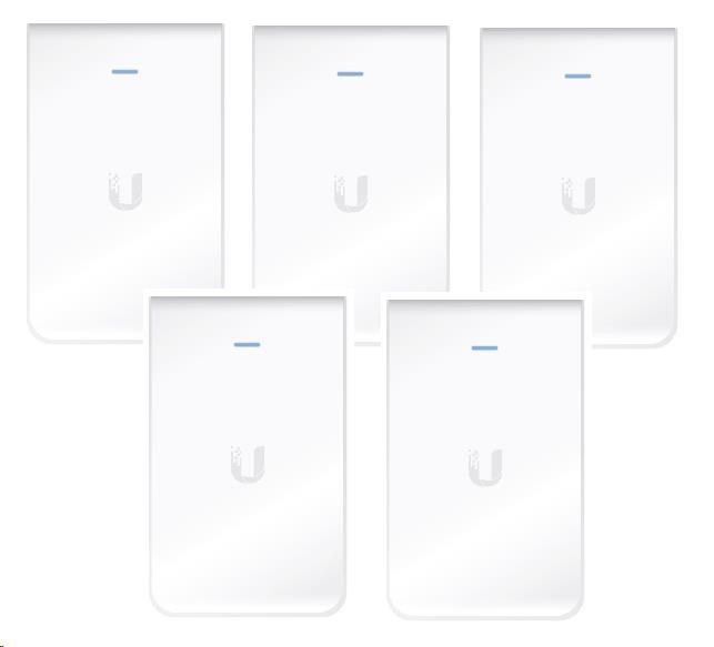 Ubiquiti Networks UBIQUITI UAP-AC-IW-5 Ubiquiti UniFi In-Wall AC AP 2.4GHz/5GHz, 802.11 a/b/g/n/ac, 3xGbE,PoE+ - 5 Pack