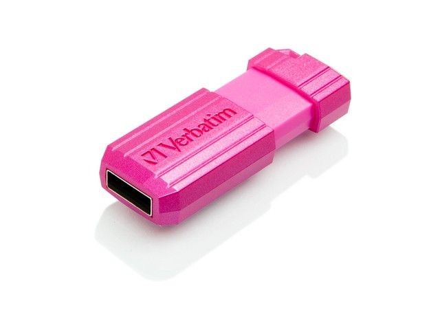 Verbatim Flash Disk 32GB Hi-Speed Store 'n' Go, Pinstripe, USB 2.0, Hot růžová