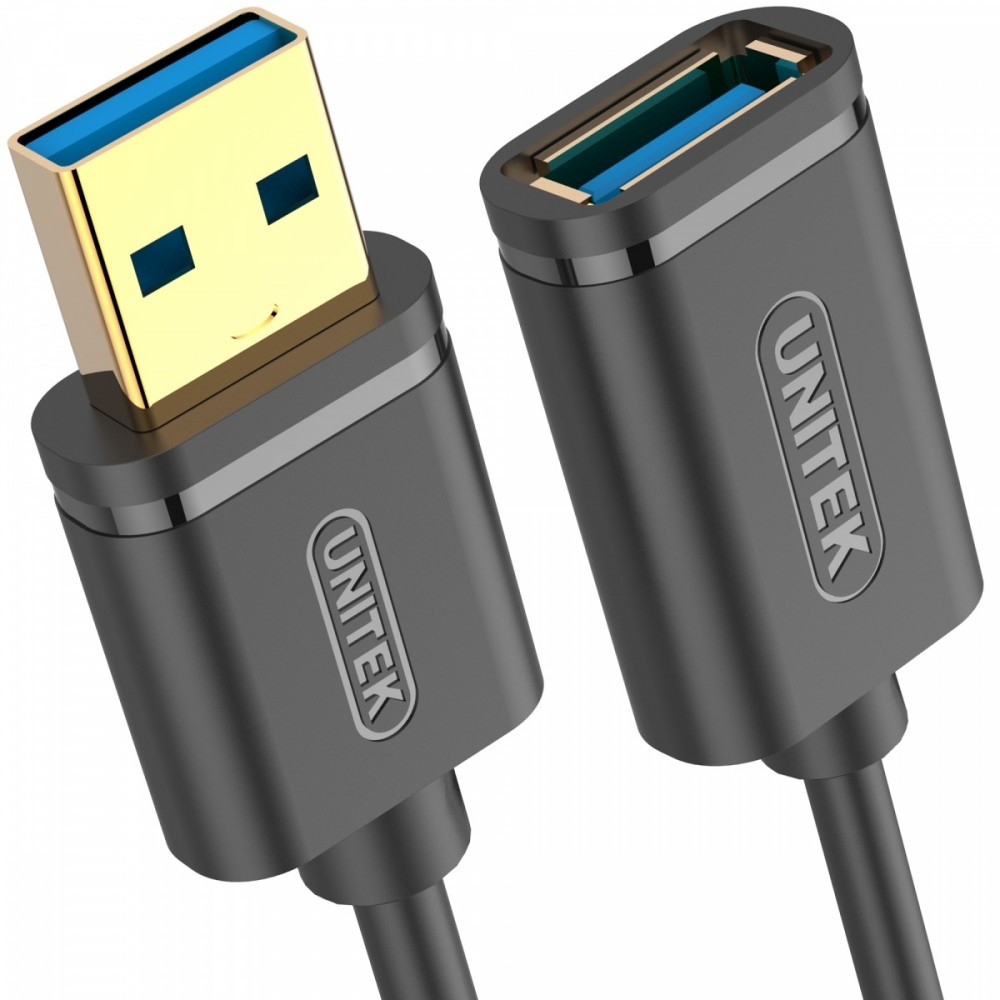 Unitek Przedłużacz USB 3.0, 1M, AM-AF, Y-C457GBK