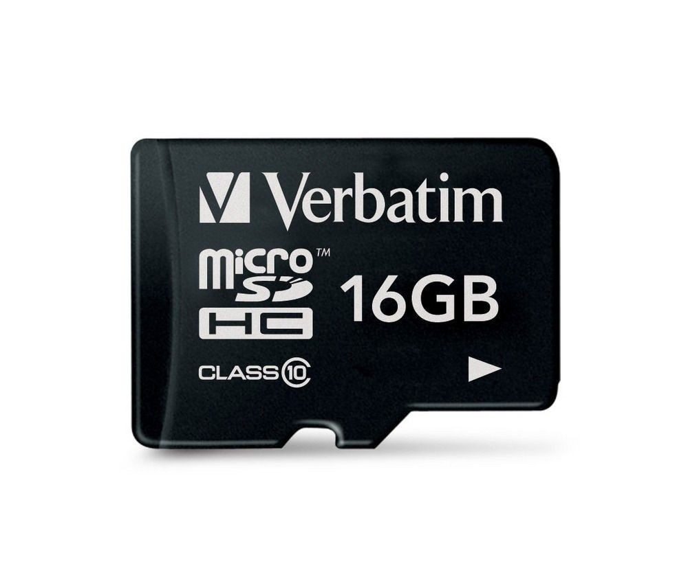 Verbatim MicroSDHC karta 16GB Class 10 (R:45/W:10 MB/s)