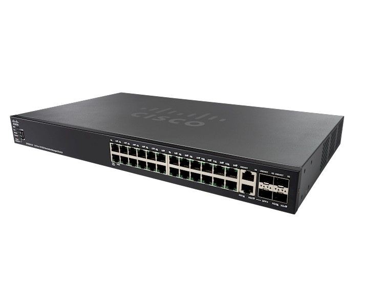 Cisco Systems SF550X-24 24-PORT 10//100 STACKABLE SWITCH IN