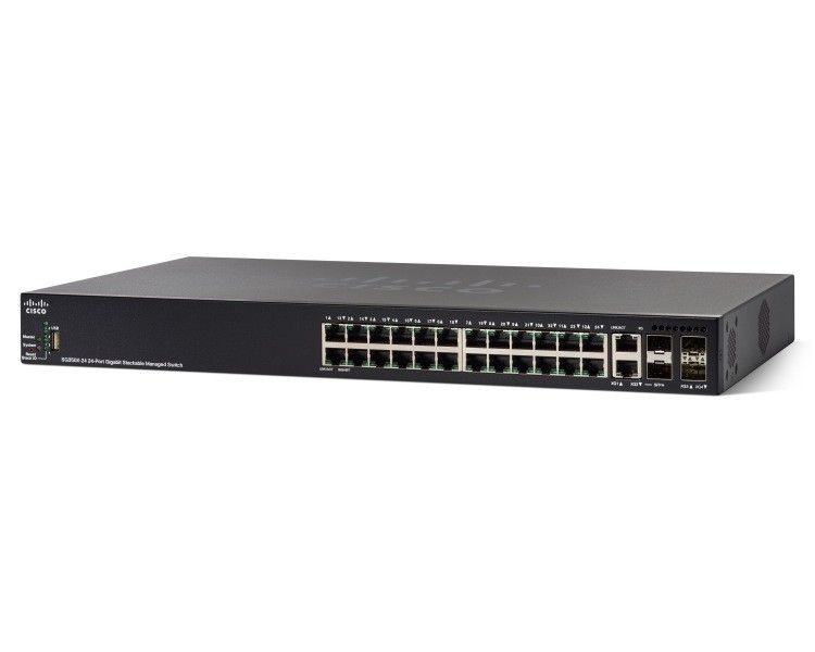 Cisco Systems SG350X-24P 24-PORT/GIGABIT POE STACKABLE SWITCH IN