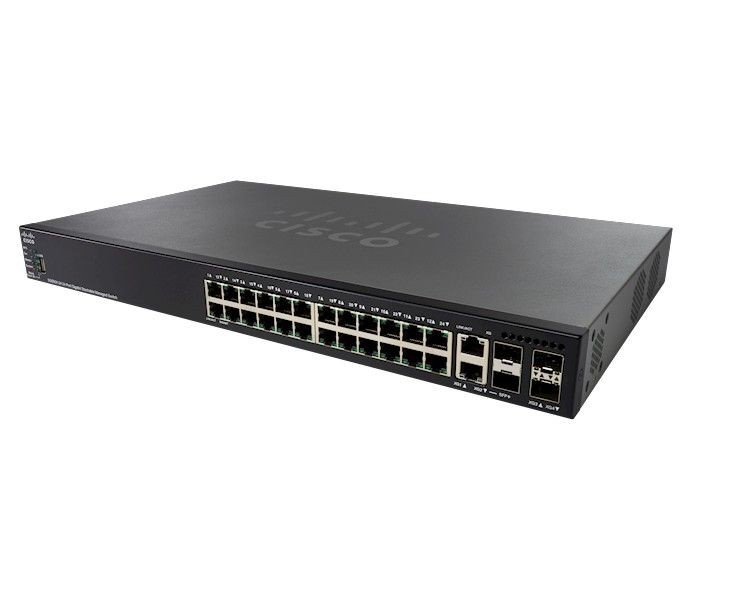 Cisco Systems SG550X-24-K9-EU Cisco SG550X-24 24-port Gigabit Stackable Switch