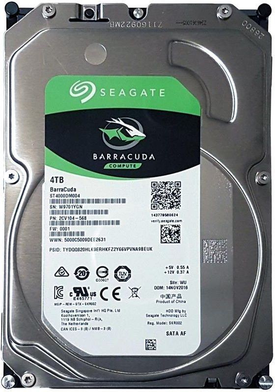 Seagate Dysk BarraCuda, 3.5'', 4TB, SATA/600, 256MB cache