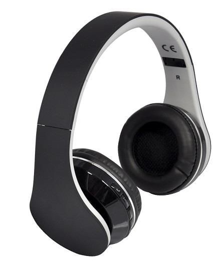 rebeltec Słuchawki z mikrofonem PULSAR bezprzewodowe Bluetooth czarno-białe