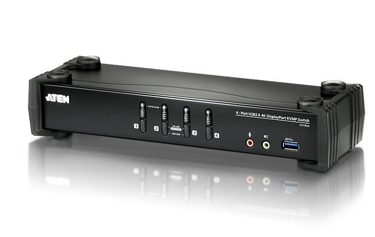 Aten Przełącznik4 portowy USB 3.0 4K DP KVMP Switch CS1924-AT-G