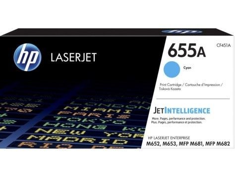 HP 655A Original LaserJet Toner Cartridge Cyan