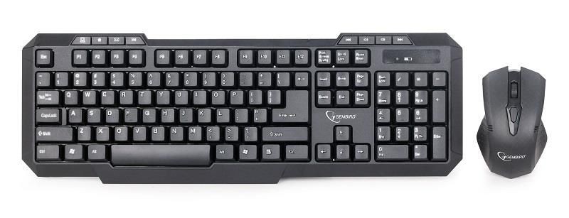 Gembird KBS-WM-02 Klawiatura bezprzewodowa multimedialna z myszą nano odbiornik