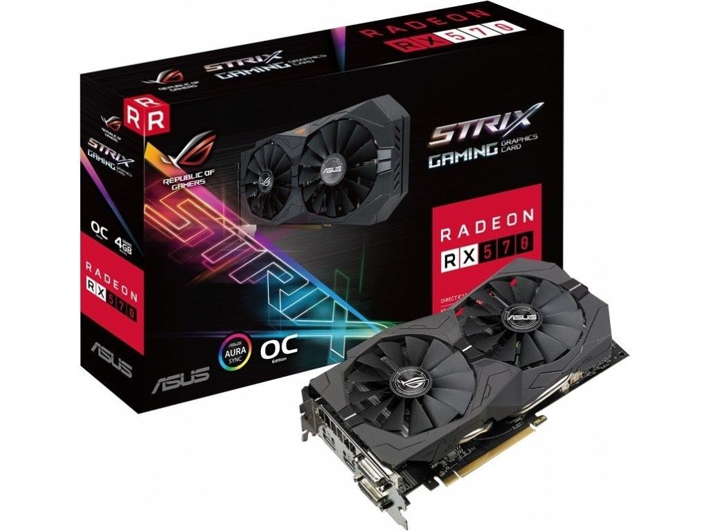 Asus Karta grafiki ROG-STRIX-RX570-O4G-GAMING