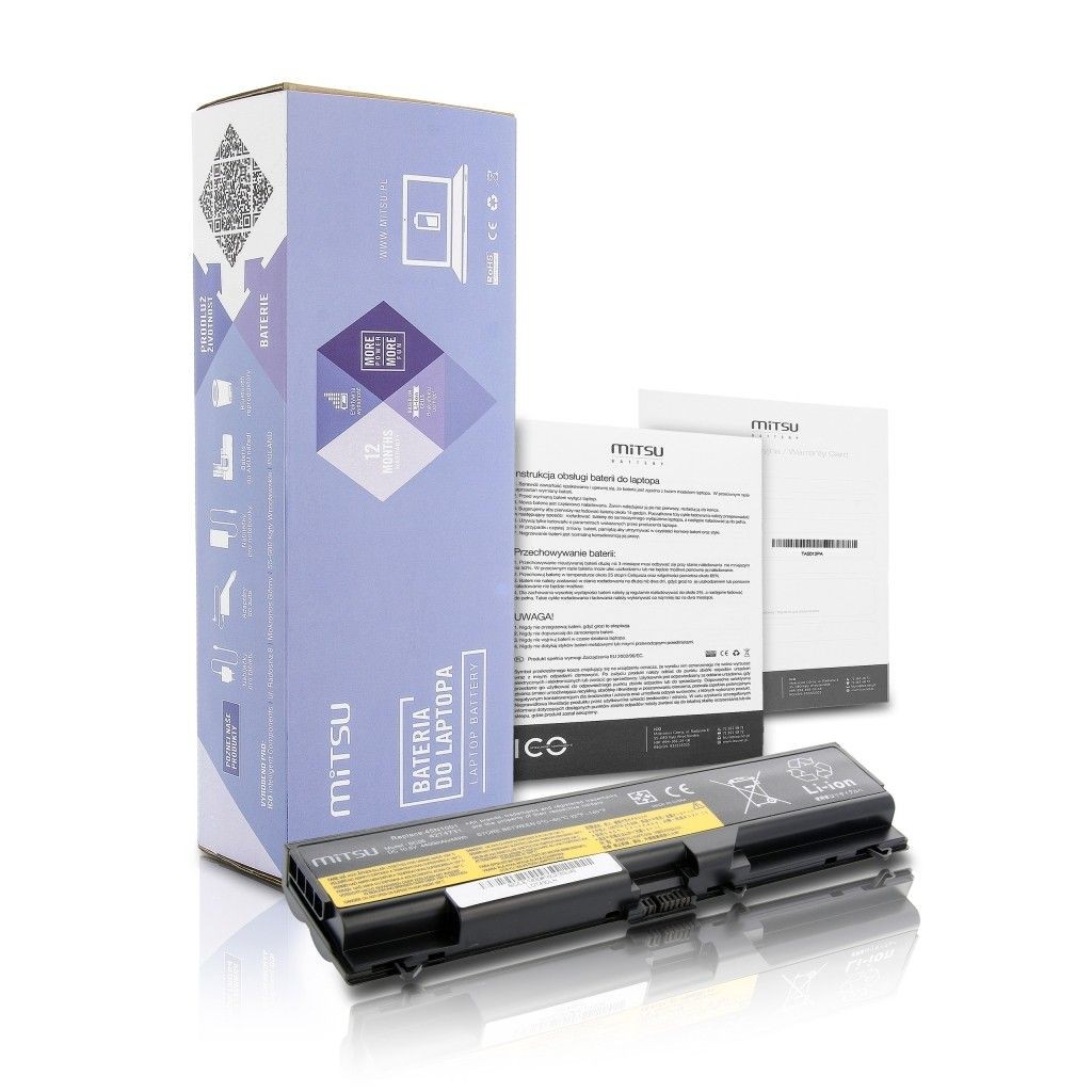 Mitsu Bateria do notebooka Lenovo Thinkpad T430, T530 (10.8V-11.1V) (4400 mAh)