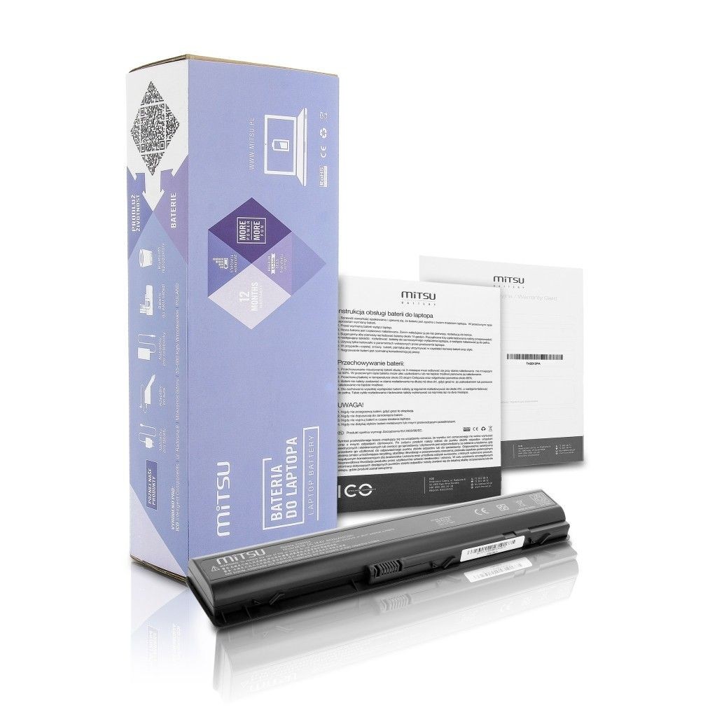 Mitsu Bateria do notebooka HP dv9000, dv9200, dv9500 (14.4V-14.8V) (4400 mAh)